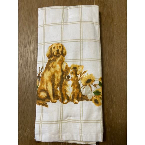 NWT From the hearth dog flower kitchen towels - Picture 4 of 4